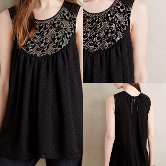 EUC! - Anthro | One September Mari Embroidered Top - Picture 2 of 8